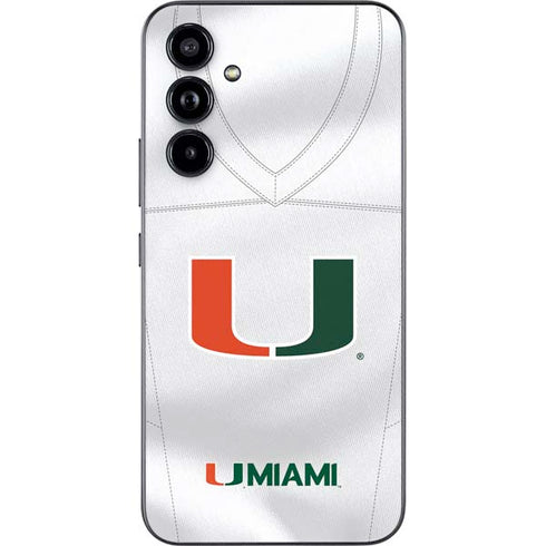 University of Miami White Jersey Galaxy A54 5G Skin